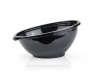 Oval beveled salad bowl 750 ml black