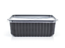 Black container with lid 1000 ml