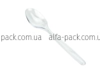 Ложка пластикова столова прозора щільна