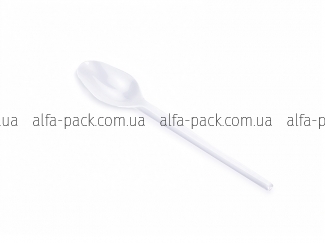 Plastic spoon tea white
