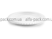Тарілка пластикова десертна біла 