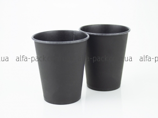 Paper cup black 180 ml