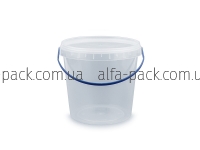 Bucket round 1 l transparent