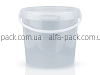 Ведро круглое 5,5 л прозрачное
