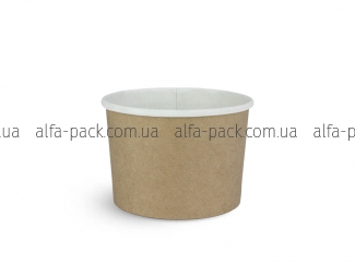 Paper soup bowl kraft-white 240 ml