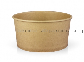 Paper salad bowl kraft 1000 ml 