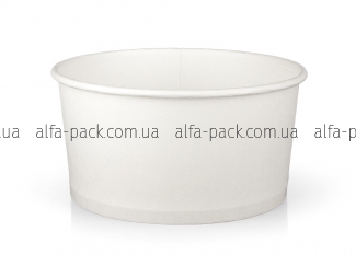 Paper salad bowl white 1000 ml 