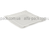 Paper plate square white