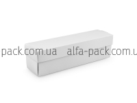 Коробка бумажная белая прямоугольная 210*55*60 мм