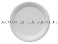 Paper plate white round BIO 260 mm