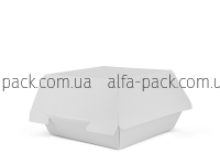 Упаковка для гамбургера белая клееная Мини