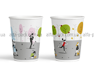 COLORED PAPER CUP 270 ML "Seasons"