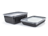 Black container with lid 1000 ml