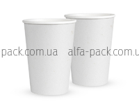 WHITE PAPER CUP 340 ML RECYCLED CARDBOARD "ECO CARE"