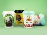 Colored paper cup 270 ml Event "Dino"