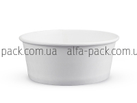 Paper salad bowl 1000 ml white