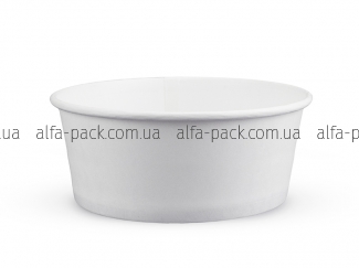 Paper salad bowl 1000 ml white