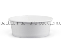 Paper salad bowl 750 ml white