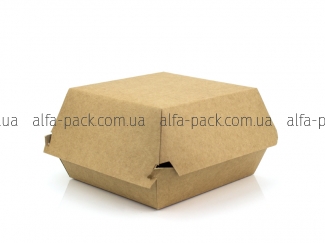 Packaging for burger kraft glued Mini