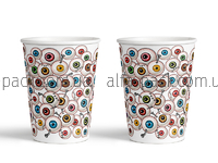 Color paper cup 270 ml "Halloween" Eyes of the dead