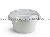 Paper container 600 ml with lid