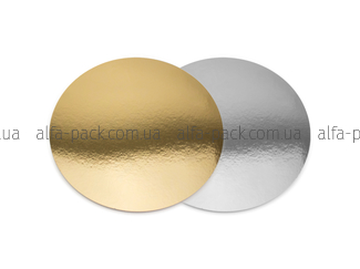 Підкладка золото/срібло кругла 230 мм