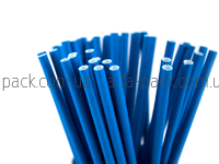 Blue paper straw