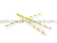 Yellow Paper straw striped