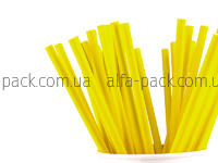Yellow paper straw