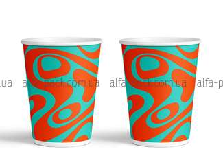 Coated color paper cup 270 ml "Fluid"