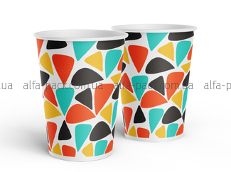 Coated color paper cup 340 ml "Gaudi"