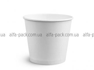 Soup bowl 600 ml white with plastic lid