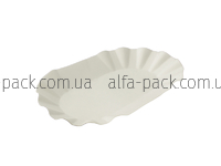 Paper plate oval laminated