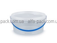 Bucket round 500 ml transparent