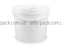 Bucket round 5 l white