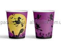 COLOR PAPER CUP 270 ML "HALLOWEEN" Sunset